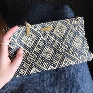 Trina Woven Clutch/Makeup Bag